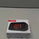 Timex Alarm Clock with Large Display, Digital Alarm Clock for Bedroom Includes 120V Universal Power Adapter (T121B - Black)