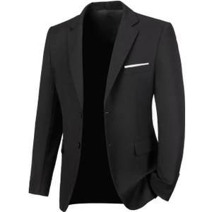 Mens Suit Jacket Tuxedo Jackets Suits Blazer Jacket for Men Dinner Suit Blazer Prom Wedding Dress Coat (Black), XS