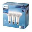Philips LED 65-Watt BR30 Light Bulb, Frosted Daylight, Dimmable, E26 Base (6-Pack), 3PCS