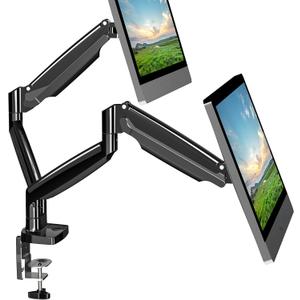 UPGRAVITY Dual Monitor Mount, Dual Monitor Desk Mount for Two Ultrawide 22"-34" Flat/Curved Computer Screens, Fully Adjustable Gas Spring Double Monitor Stand Arms Hold 26.5lbs, VESA 75x75/100x100mm