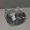 Round Wood Serving Tray, Solid Wooden Decorative Tray Non-Slip Tea Coffee Table Tray Snack Plate Food Meals Serving Tray with Raised Edges for Home Decor Kitchen Restaurant (9.5inch, Black)