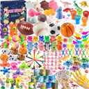 Party Favors for Kids 8-12, Treasure Chest Box Prize Toys for Classroom Students, Birthday Goodie Bags Stuffers Pinata Fillers, Carnival Small Bulk Toys for Boys Girls Gift Bag 4-8 3-5