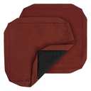 FUNHOME Outdoor Cushion Covers 24 x 24 x 4 inch,Set of 2,Non-Slip Grips Bottom,Replacement Cushion Covers for Garden Patio Furniture Couch Chair,Fade-Resistant Slipcover Only,No Insert(Dark Red)