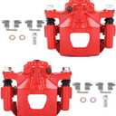 cciyu Rear Left & Right Brake Calipers Assembly w/Bracket 19-B2780A 19-B2781A 2007 2008 2009 2010 2011 2012 For Nissan For Altima,2007 2008 For Nissan For Maxima