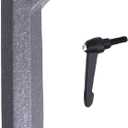 Fafeicy Wood Lathe Tool Rest Holder Base, 1in Hole 14in Length, Cast Steel