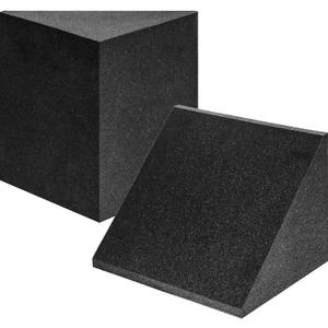 Foroomaco 2 Pack Delta Bass Traps for Wall Corners, 16.5"x15.8"x12" Acoustic Foam for Sound Absorption, Super Chunk Bass Traps for Home Studio and Room Acoustic Treatment