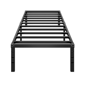 Metal Platform Bed Frame 14 Inch Tall,No Box Spring Needed,Twin Size Bed with Heavy Duty Strong Support Slats,Easy to Assemble,Black