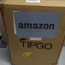 TIPGO Bathroom Trash Can with Lid, 4 Gallon / 15 Liter Small Garbage Can, Press Top Bin, Plastic Wastebasket with Pop-Up Lid for Bedroom, Living Room, Office (Black)
