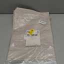 Leetaltree Lightsteel Beige with Yellow Placemats Set of 7 - Heat Resistant Non-Slip Place mats for Dining Table, Washable Durable PVC Vinyl Woven Table Mats (Lightsteel Beige with Yellow, 7)