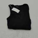 REORIA Women's Basic Lightweight Layering Sexy Slim Square Neck Long Sleeve Bodysuit Tops (Black), S