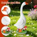 Porch Goose,23 inch Large Porch Goose Statue,Resin Porch Goose Statue
