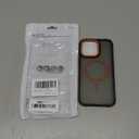 DEERLAMN Strong Magnetic Case for iPhone 15 Pro Max 6.7-Inch,[Compatible with Magsafe][Military Grade Drop Protection] Translucent Matte Shockproof Protective Phone Cover-Frosted Orange