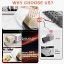 FYY Extra Long Warming Mat for Food with Heat Resistant Pad, Prevent Countertop Cracks, Keep Meal Warm, Rapid and Full Surface Heating, 6 Temp Settings, 6H Timer, Rollable Portable Food Warmer, Beige