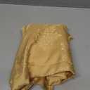 Romanstile Gold Christmas Jacquard Tablecloth - Rectangle Waterproof Damask Rose Floral Pattern Decorative Table Cloth, Heavy Weight Fabric Table Cover for Dining/Party/Holiday - 60 x 84 Inch