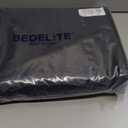 BEDELITE Satin Fitted Sheet Queen Size with Elastic Corner Straps, Luxury Soft Silk-Like Bed Sheet for Hair & Skin, 1 Deep Pocket Fitted Sheet Only Fits 15" Mattress, Fade & Wrinkle Resistant, Black