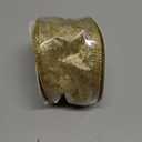 Ribbli Swirl Glitter Wired Ribbon Ivory Organza Sheer with Gold Glitter Swirl Pattern and Gold Metallic Edge,2-1/2Inch x 10Yards Christmas Ribbon for Tree Decoration