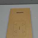 Black Extension Cord 25 Ft, HANYCONY Ultra Thin Flat Plug Power Strip with 4 Outlets 4 USB Ports (2 USB C), Wall Mount, Desk Charging Station for Office, Travel and Dorm Room Essentials