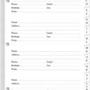 Half Letter Size Address Book Refills for 3 Ring Mini Binders - A-Z Telephone Address Notebook Refill Paper with Alphabetical Tabs, 120gsm White Paper, 5.8" x 8.3"