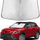 EcoNour Windshield Sunshade Compatible for Toyota Corolla Cross 2022-2024 2025 2026, Sun Visor for Front Windshield & Window Sun Shade Cover, UV Heat Blocker & Protector, Car Accessories