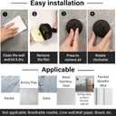 2 x SVG HOME Suction Cup Hooks for Shower 2 pcs Removable, Stainless Steel 304, for Most Household Walls Shower Hooks Suction Cup Towel Hooks for Bathrooms Door Hanger Hook Wall Hook (Black)