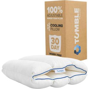 TUMBLE 6-Chamber Adjustable Bed Pillow | Back, Side & Stomach Sleepers | Cooling Cover | Memory Foam & Gel Fiber Fill | Customize Your Comfort | CertiPUR/Oeko-Tex | Standard Queen 1 Pack