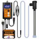 240V 3000W Submersible, Immersion Hot Tub & Swimming Pool Electric immersion Water Heater, with Temp Control and GFCI for Baptistry, baptismal Pools, above ground pool and inflatable pool
