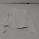 PUMIEY Women's Long Sleeve T Shirts Mock Turtleneck Slim Fit Tops Sexy Basic Tee Smoke Cloud Pro Collection (Medium, Splashed White)