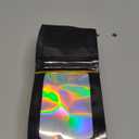 Funfery 100 pcs Black Mylar Holographic Bags Packaging Bags,Clear Resealable Bag Foil Pouch Bag for Food Storage and Lipgloss,Jewelry,Eyelash Packaging for Small Business(2.4x3.9Inch)