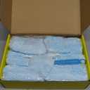 60PCS Fluffy 360 Heavy Duty Duster Refills fits Swiffer Duster, 4X Dust Capture Power, Unscented Disposable Electrostatic Dusters with 3ft Extended Handle for Furniture, Electronics, Blinds (Blue)