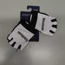 Reebok Classic Fingerless Gloves Lightweight Fitness & Weight Lifting Gloves for Training (Large, WHITE/BLACK)