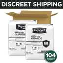 Depend Guards Incontinence Pads for Men, Maximum Absorbency, 104 Count