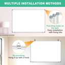 H-Qprobd 3' x 2' Magnetic Whiteboard Large Dry Erase White Board 36"x24" Aluminum Presentation Whiteboard with Long Pen Tray, 6 Markers, 2 Erasers &12 Magnets