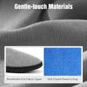 Mens Scuff Slippers, Cozy Supportive Foam Slip-On House Shoes for Indoor & Outdoor (Gray)