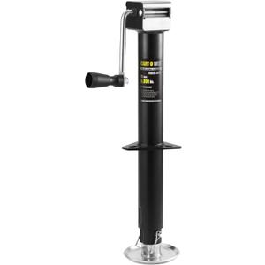 5000 lbs A-Frame Trailer Jack, 15" Vertical Travel with Adjustable Drop Leg, Heavy Duty Side Wind Jack for Utility, Yacht, and Camper Trailers