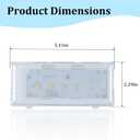 WPW10515058 W10515058 Refrigerator Light Replacement For Whirlpool Kenmore,Replaces 3021142 AP6022534 PS11755867 W10522611 W10465957, Compatible WRS325FDAM 04 WRS325FDAM04/02 Fridge light