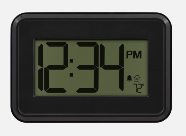 M80307 La Crosse Technology Digital Wall Clock with IN Temperature & Timer