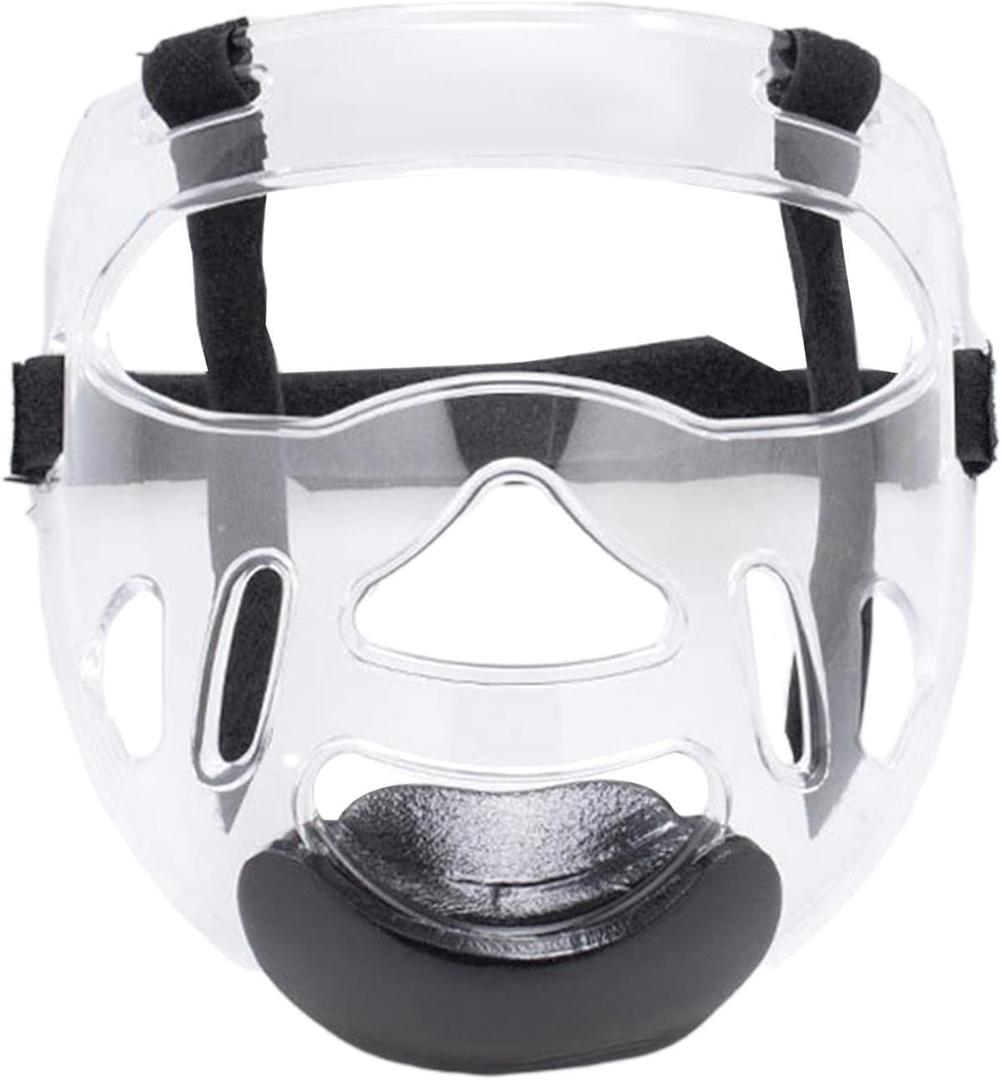 Colaxi Clear Taekwondo Mask Protective Detachable Thickening Face Shield Head Cover, Face Protection Cover Head Gear Face Guard for Boxing Karate (Kids)