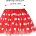 Polka Dots Tutu with Mouse Ears Headband Girls Ballet Dance Trip Outfit