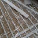 78.8" Extra Tall Cat Gate, 28.3-33" Wide Safety Metal Cat Door, Pressure Mounted Easy Walk Through Pet Gate with Door for Stairs, Doorways, White