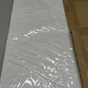 White Gold Abstract Hand Painted Wall Art Canvas for Living Room 24x48 Inch