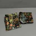 2 Pack Silk Pillowcase - Standard Size 20 x 26 Inch Silky Pillow Case for Hair and Skin Soft Cute Aesthetic Bed Sleeping Pillow Cover with Zipper for Women, Green Art