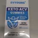 Keto ACV Gu mmies,2000mg Apple Cider Vinegar Gummies,Extra B6 B12 Folate Support,for Women and Men Weight Loss (60 Gummies), EXP 11/2027
