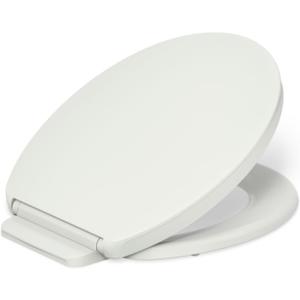 KOHLER K-26802-NY Impro ReadyLatch Quiet Close Round Toilet Seat, Soft Close Lid, Compatible with Round Toilets, Dune