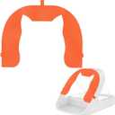 Front Cover for Automatic Microchip Pet Feeder, Avoid Pets competing for Food, Prevent Food Stealing for Cats and Small Dogs (Orange)