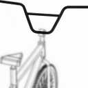 BMX Handlebar 22.2mm Bike Riser Handlebar, Length 680mm, Bicycle Handle Bars Aluminium Alloy Black