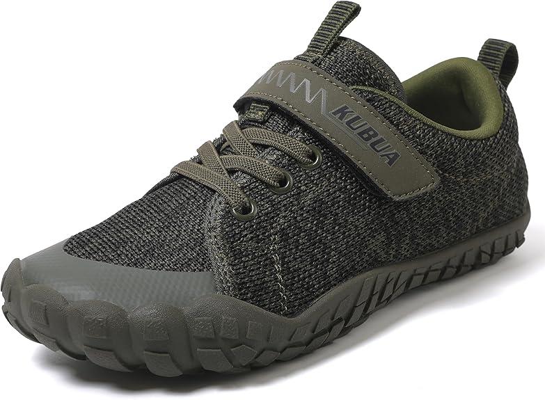 KUBUA Kids Barefoot Shoes for Boys Girls Zero Drop Minimalist Sneakers | Wide Toe Box, Natural Foot Development, Lightweight, Hiking, Running, Tennis, Walking, School  37