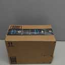 6FT Artificial Eucalyptus Garland with Flowers, 10 White Roses Baby Breath Garland Floral Greenery for Wedding Party Centerpiece Table Runner Backdrop Wall Decor Decoration