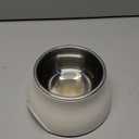 Dogit Elevated Dog Bowl, Stainless Steel Dog Food and Water Bowl for Small Dogs, White, 73745