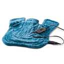 Sunbeam XL Renue Contoured Heating Pad, 25" x 25", For Neck & Shoulder Pain Relief with Auto Shut Off, Moist Heating Option, Machine-Washable, Gifts For Mom & Wife, FSA/HSA Eligible, Blue