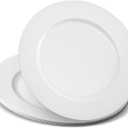 13'' Party Chargers Large Plates & Platters Great for Elegant Party's Weddings Tableware Great for Serving dish White, Pack of 6